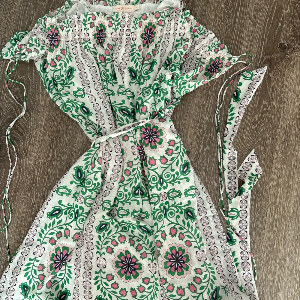 Tory Burch Floral Dress Runway Runway Midi Celeb Garden Party Asilomar Dress
